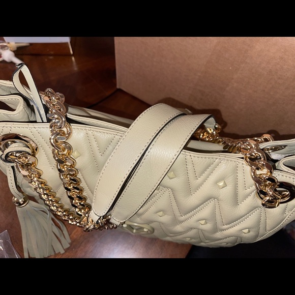 NWT Valentino Luisa D Leather Shoulder Bag - Picture 3 of 9